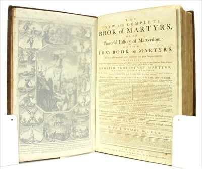 Lot 293 - Fox (Rev. Mr. John), & Paul Wright: The New and complete Book of Martyrs.