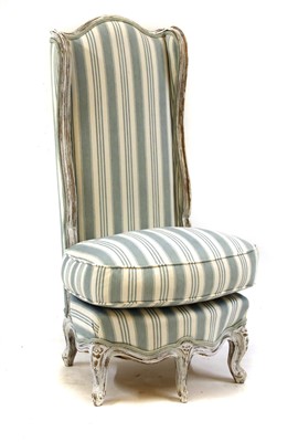 Lot 1735 - A Louis XVI style painted low chair