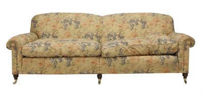 Lot 714 - A large Howard-style settee