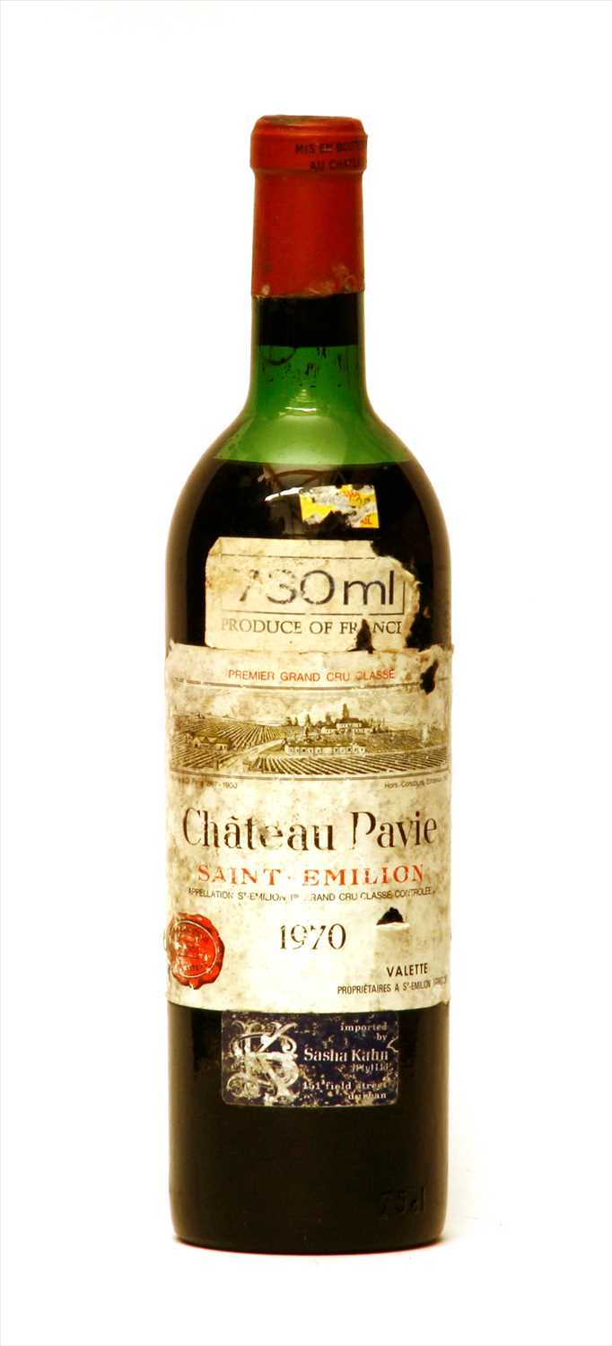 Lot 308 - Château Pavie, Saint-Émilion, 1ere Grand Cru Classé, 1970, one bottle
