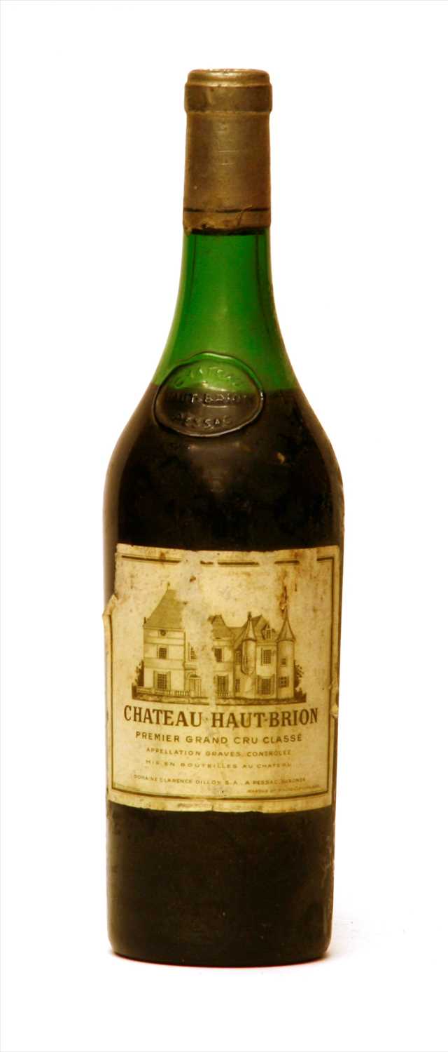 Lot 309 - Chateau Haut-Brion, Pessac-Léognan, 1st growth, vintage unknown, in Burgundy bottle (6 cm.)