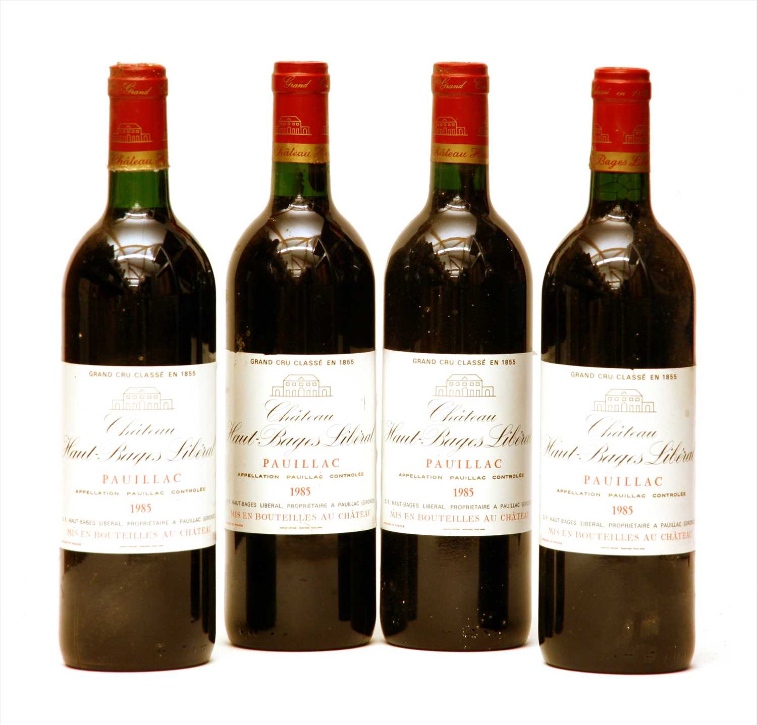 Lot 312 - Château Haut-Bages Libéral, Pauillac, 5th growth, 1985, four bottles (in open owc)