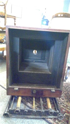 Lot 375 - A Penrose and Co mahogany framed large plate camera