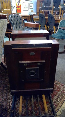 Lot 375 - A Penrose and Co mahogany framed large plate camera