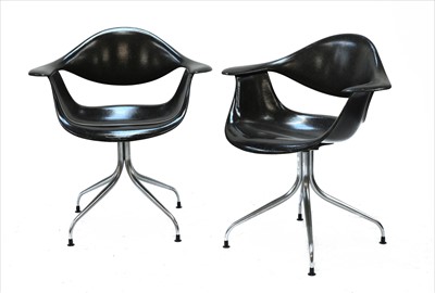 Lot 686 - A pair of 'DAF' swag leg chairs