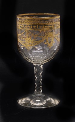 Lot 1336 - A late 18th to early 19th century Bohemian goblet