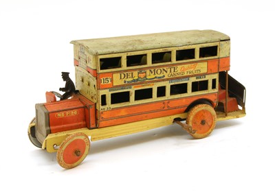 Lot 151 - An early 20th century tinplate bus
