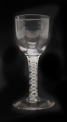 Lot 1335 - An 18th century wine glass