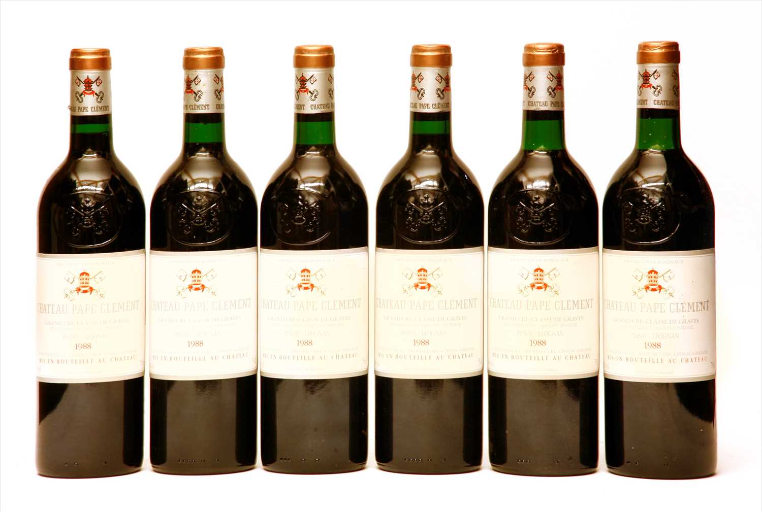 Lot 324 - Chateau Pape Clement, Cru Classe des Graves, 1988, eight bottles (in opened owc)