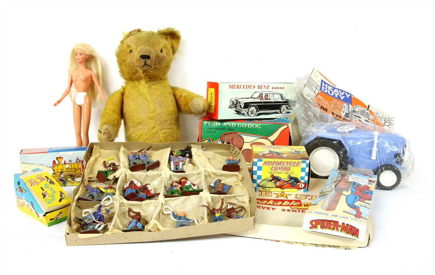 Lot 268 - A much 'loved' old teddy bear