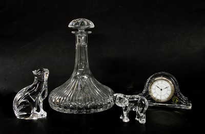 Lot 1157 - A silver mounted Asprey clock