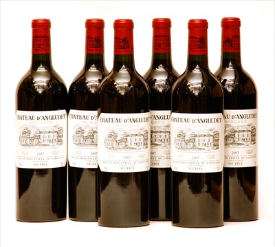 Lot 338 - Chateau d'Angludet, Margaux, 2007, 2011 and 2012, six bottles of each (two owc's), 18 bottles total