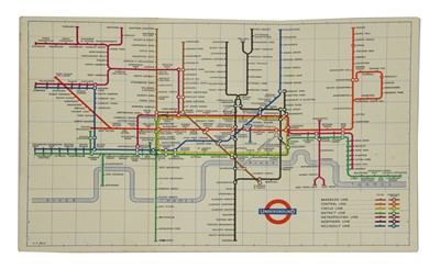 Lot 140 - A LONDON UNDERGROUND MAP