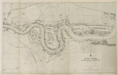 Lot 113 - ADMIRALTY CHART OF THE RIVER THAMES