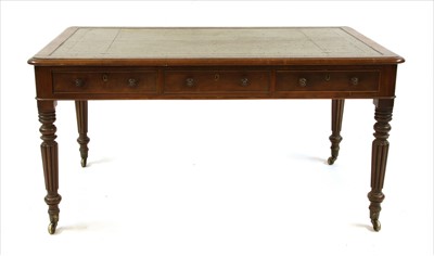 Lot 610 - A 19th century mahogany library table