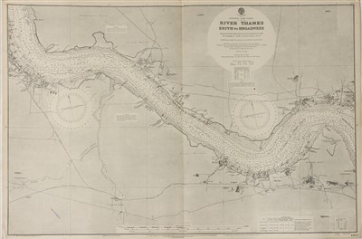 Lot 111 - ADMIRALTY CHART OF THE RIVER THAMES
