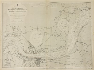 Lot 108 - ADMIRALTY CHART OF THE RIVER THAMES