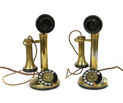 Lot 1452 - Two candlestick telephones