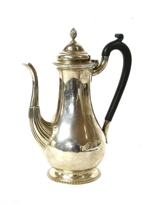 Lot 1153 - A silver coffee pot