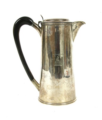 Lot 1143 - An Irish silver coffee pot