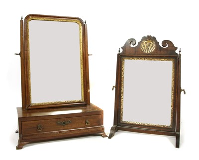 Lot 1620A - Two 18th century mahogany dressing table mirrors