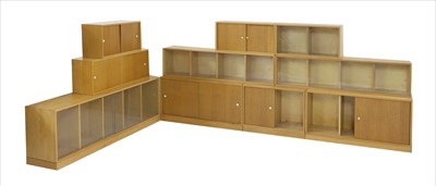 Lot 331 - Ten Phoenix Gallery-Unix modular oar bookcases