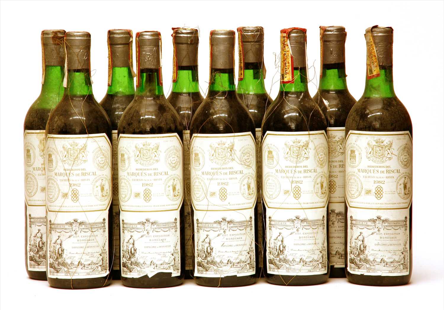 Lot 171 - Herederos del Marqués de Riscal, Rioja, 1982, ten bottles