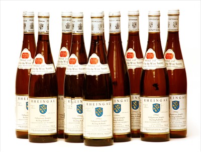 Lot 16 - Georg Müller Stiftung, Hallgartener Jungfer Riesling Kabinett, 1990, ten bottles