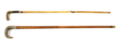 Lot 1312 - A horn handled sword stick