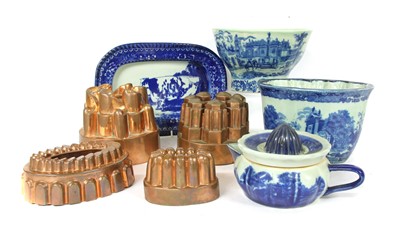 Lot 1391 - A collection of copper jelly moulds