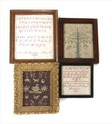 Lot 601 - Four small samplers