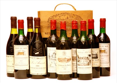 Lot 182 - Miscellaneous Red Wines: Château Bel-Air, 1973, one bottle, and others, thirteen bottles in total