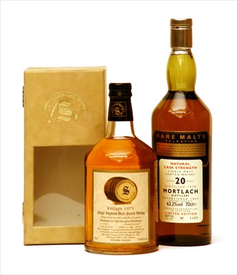 Lot 128 - Assorted Whisky: Signatory Vintage Scotch Whisky Co. Ltd, 1975 and Mortlach Distillery, 1978