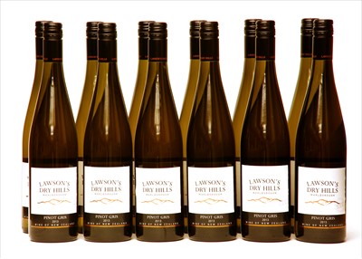 Lot 32 - Lawson's Dry Hills, Pinot Gris, 2013, thirty-six bottles (three boxes of twelve)