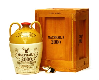 Lot 139 - Gordon & MacPhail, Rare Aged Scotch Whisky, 2000, certificate, stopper, one two litre flagon (owc)