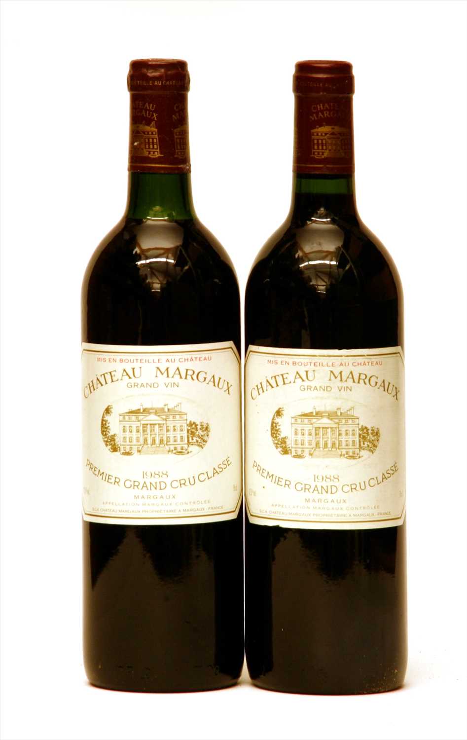Lot 349 - Château Margaux, Margaux, 1st growth, 1988, two bottles