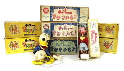 Lot 1244 - A collection of boxed Pelham puppets