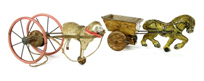 Lot 1166 - MAR toys clockwork tinplate horse and cart