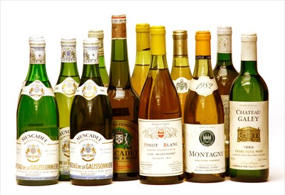 Lot 31 - Assorted French White Wine: Cuvée Meulien-Pigneret, 1978, two bottles, plus others 12 bottles total