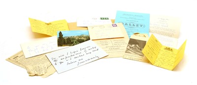 Lot 1116 - A collection of letters and ephemera