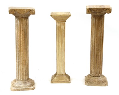 Lot 1730 - A pair of wood ionic columns