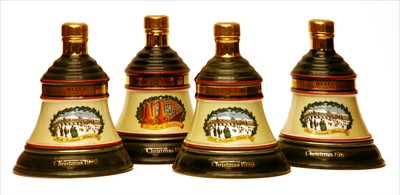 Lot 140 - Assorted Whisky: Bell's ceramic decanters Christmas 1989, and others, 9 decanters/bottles in total
