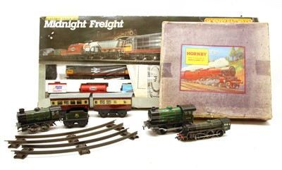 Lot 1275 - A large quantity of Hornby and track to include Midnight Freight Electric train set