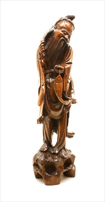 Lot 471A - A Chinese wood carving