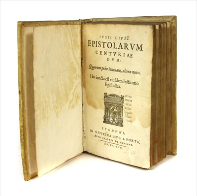 Lot 320 - LIPSI, J (Justus Lipsius)- 3 works in one volume: Epistolarum Centuriae Duae