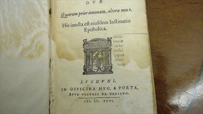 Lot 320 - LIPSI, J (Justus Lipsius)- 3 works in one volume: Epistolarum Centuriae Duae