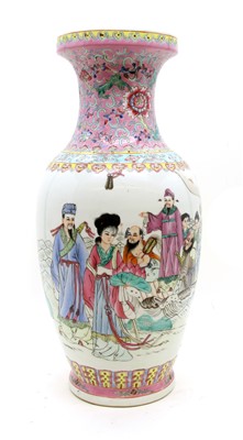 Lot 1363 - A Chinese famille rose vase