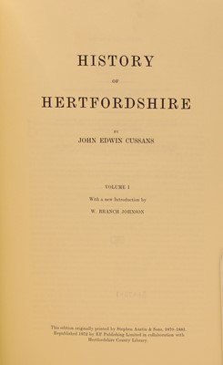 Lot 278 - Cussans (JE) History of Hertfordshire
