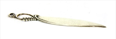 Lot 68 - A sterling silver Georg Jensen letter knife