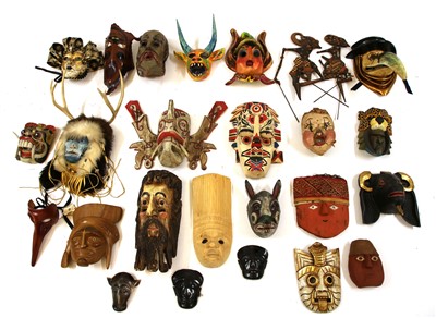 Lot 1365 - A large collection of various masks